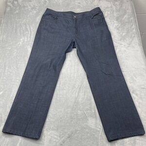 Barabas Handcrafted Jeans Mens 42 Blue Denim Stretch Streetwear Rodeo Wide Leg